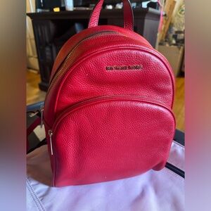 Michael Kors Red Backpack